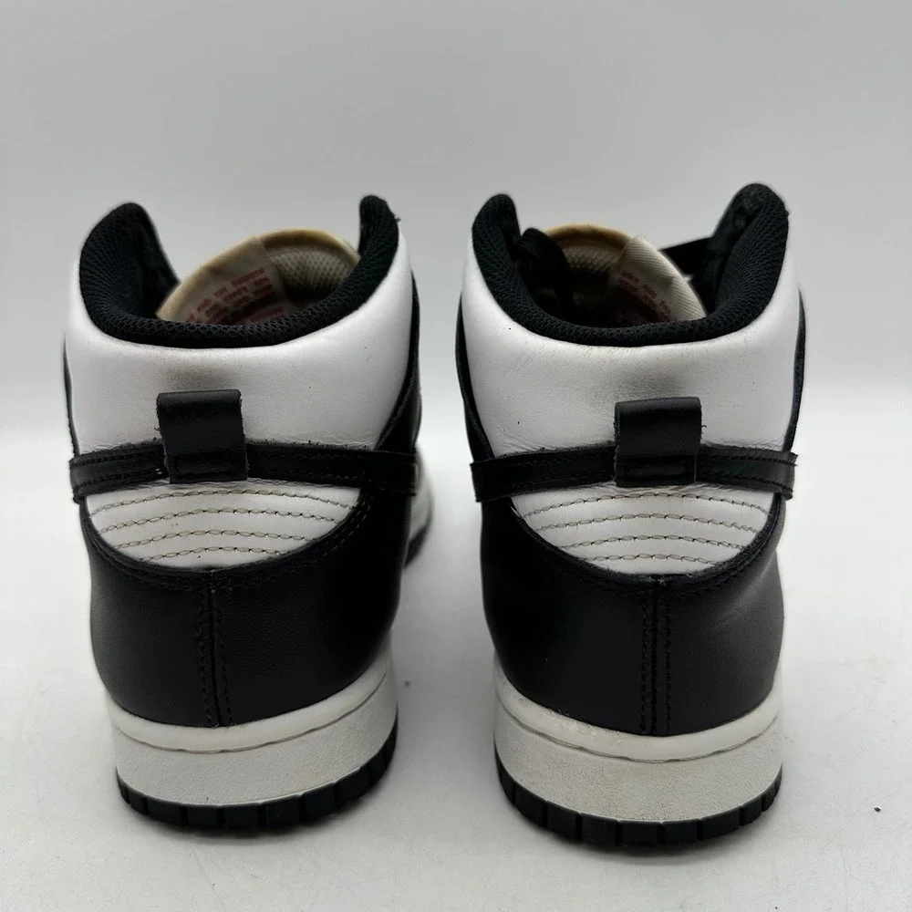 Nike DD1869-103 Womens Size 8 Dunk High Panda Sneakers White Black High Top Shoe